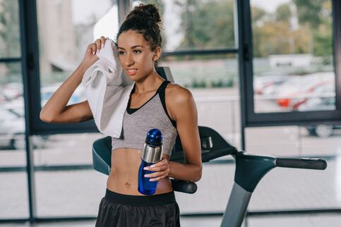 Körperliche Aktivität mit Proteindiät